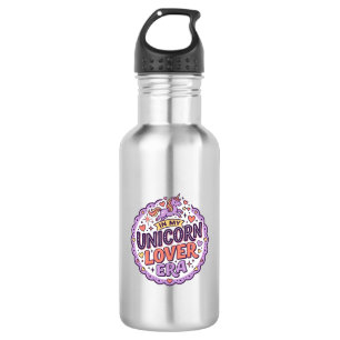 Unicorn In My Unicorn Lover Era Whimsical Merch De 532 Ml Water Bottle