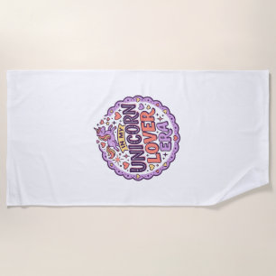 Unicorn In My Unicorn Lover Era Whimsical Merch De Beach Towel