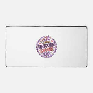 Unicorn In My Unicorn Lover Era Whimsical Merch De Desk Mat