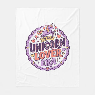 Unicorn In My Unicorn Lover Era Whimsical Merch De Fleece Blanket