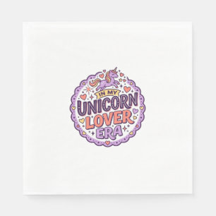 Unicorn In My Unicorn Lover Era Whimsical Merch De Napkin