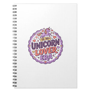 Unicorn In My Unicorn Lover Era Whimsical Merch De Notebook