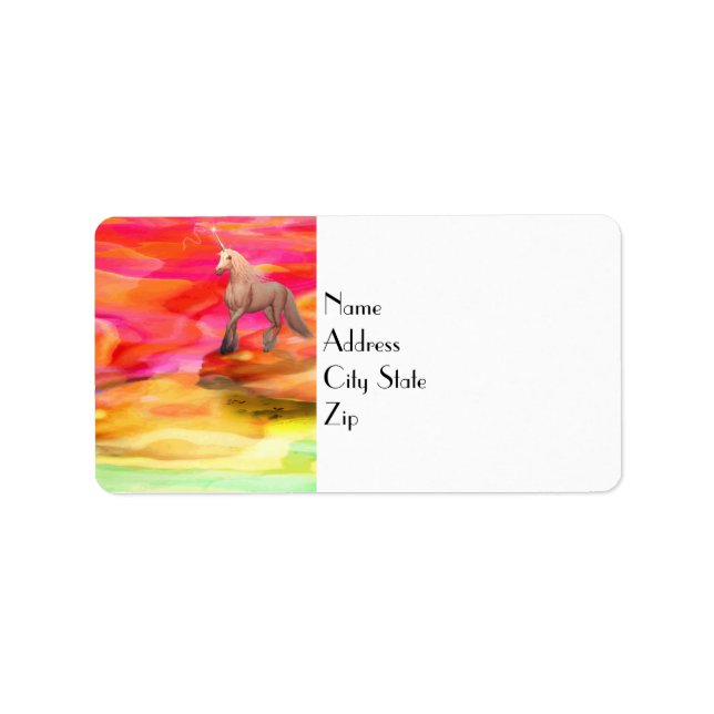 Unicorn in Painted Desert Label (Front)