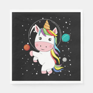 Unicorn In Space Napkin