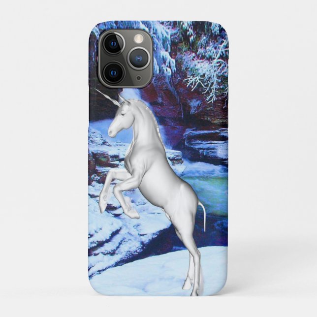 Unicorn in the Snow Case-Mate iPhone Case (Back)