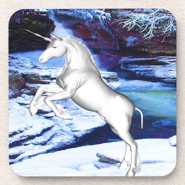 Unicorn in the Snow Coaster (Front)