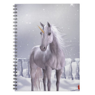 Unicorn in the Snow Notebook