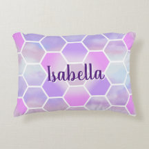 Unicorn Inspired Honeycomb Personalised name 