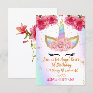 Unicorn invitation