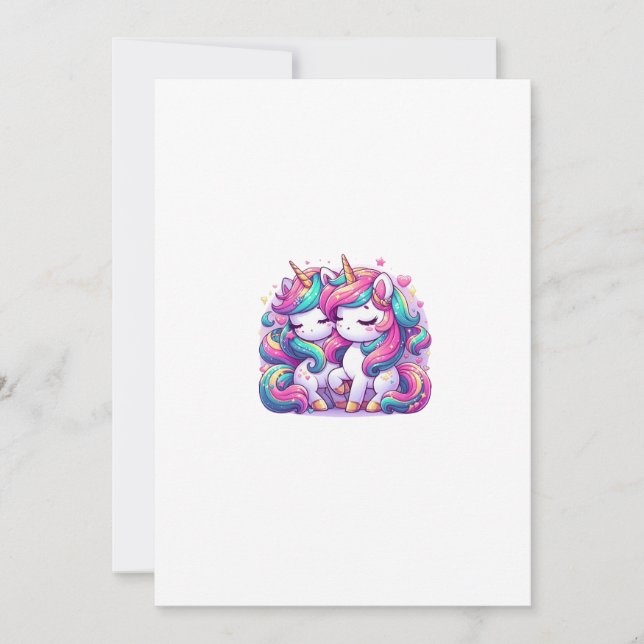 unicorn invitation (Front)