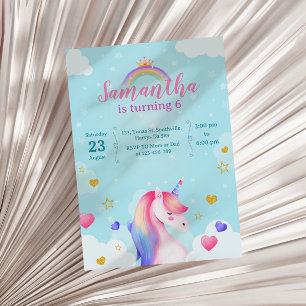 Unicorn  invitation