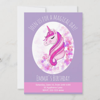 Unicorn Invitation