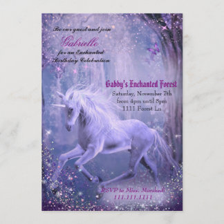 Unicorn Invitations, Unicorn Birthday Invitations