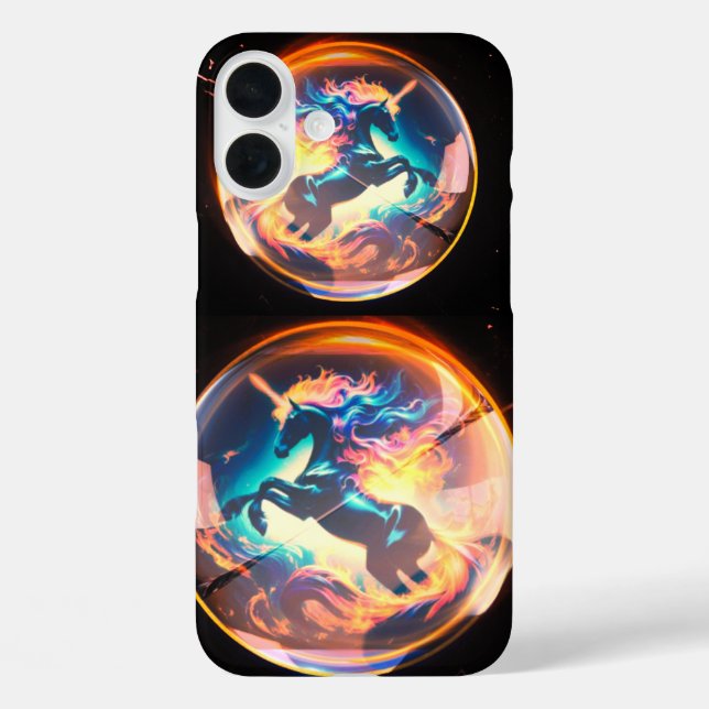 Unicorn iPhone 16 plus case (Back)