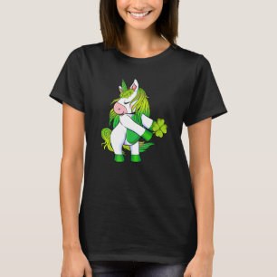 Unicorn Ireland Irish Shamrock Happy St Patrick's  T-Shirt