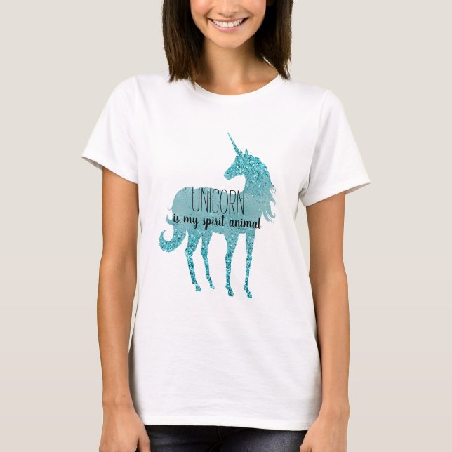 Unicorn is my spirit animal T-Shirt (Front)