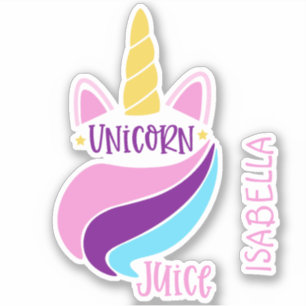 Unicorn Juice Cute Girly Custom Personalised Name