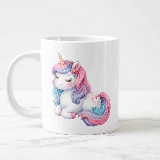 Unicorn- Jumbo Mug (Left)