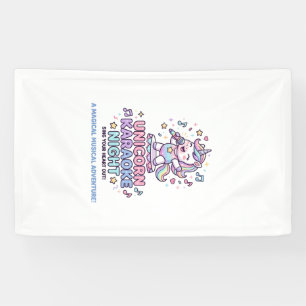 Unicorn Karaoke Night Bold Typography Product Grap Banner