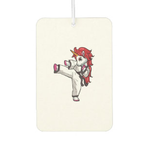 Unicorn Karate Girl Taekwondo Jiu Jitsu MMA BJJ T- Car Air Freshener