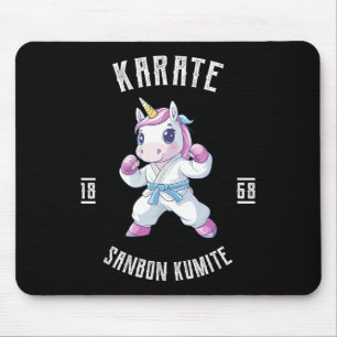 Unicorn Karate - Japanese Martial Artist  Mouse Pad