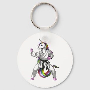 Unicorn Karate Ninja Martial Arts Judo Kickboxing Key Ring