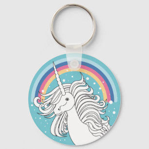 UNICORN KEYCHAIN BLUE