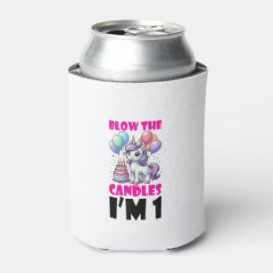 Unicorn Kids 1st Birthday Party Boy 1 Year Old Bda Can Cooler