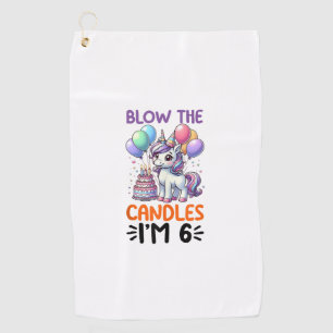 Unicorn Kids 1st Birthday Party Boy 1 Year Old Bda Golf Towel
