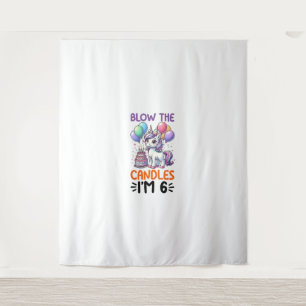 Unicorn Kids 1st Birthday Party Boy 1 Year Old Bda Tapestry