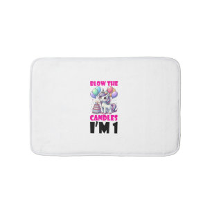 Unicorn Kids 2nd Birthday Party Boy 2 Year Old Bda Bath Mat