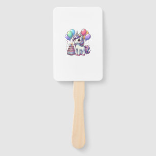 Unicorn Kids Birthday Party Boy Bday Girl Candles Hand Fan