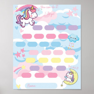 Unicorn Kids Chart | Reward Chart For Kids