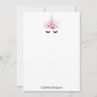 Unicorn Kid's Personalised Stationery