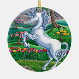 Unicorn Kingdom Ceramic Tree Decoration