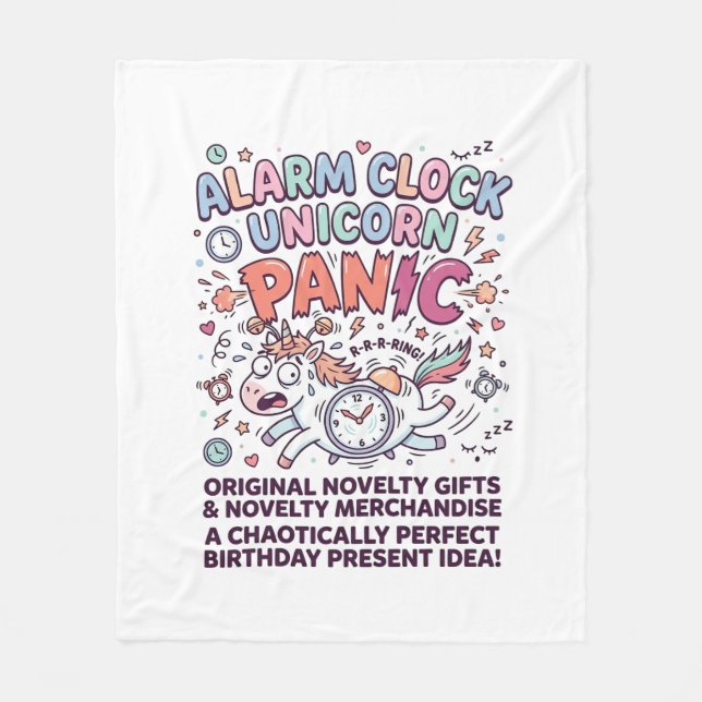 Unicorn Kingdom Guard Adorable Vector Design_1 Fleece Blanket (Front)