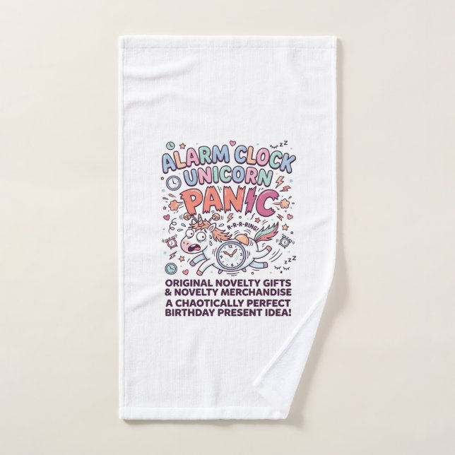 Unicorn Kingdom Guard Adorable Vector Design_1 Hand Towel (Hand Towel)