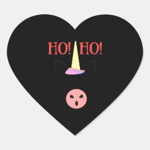 Unicorn Kiss Heart Sticker