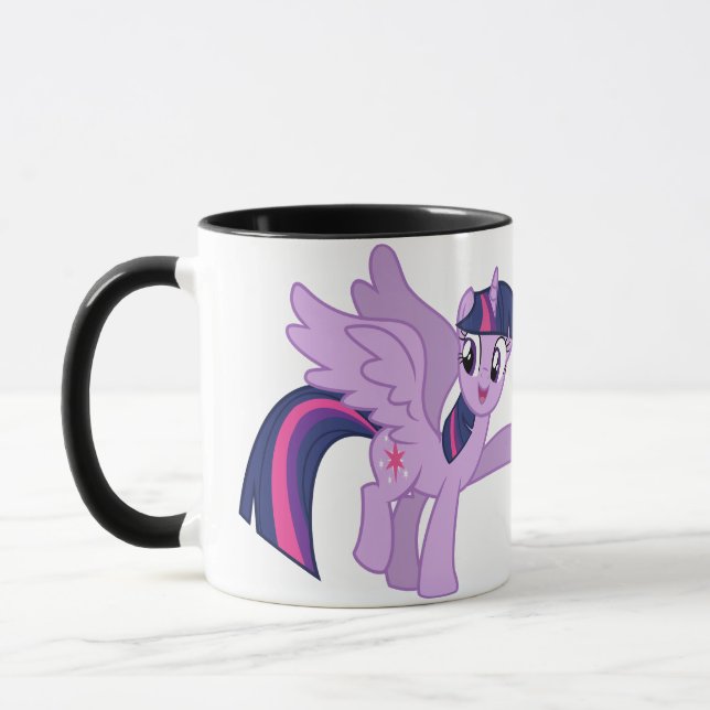 Unicorn Kitten Rainbow kitty Coffee Mug (Left)
