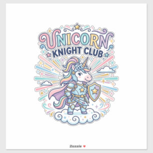 Unicorn Knight Club Print Ready Apparel Graphic_1