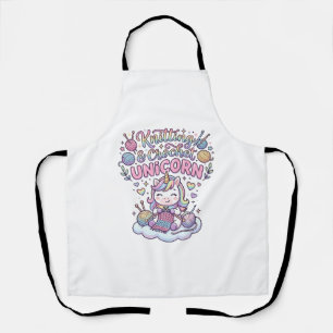 Unicorn Knitting Crochet Unicorn Adorable Typograp Apron