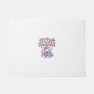 Unicorn Knitting Crochet Unicorn Adorable Typograp Doormat
