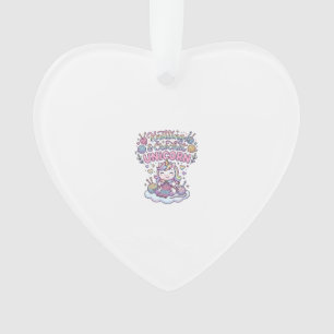 Unicorn Knitting Crochet Unicorn Adorable Typograp Ornament