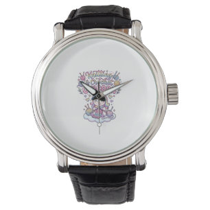 Unicorn Knitting Crochet Unicorn Adorable Typograp Watch