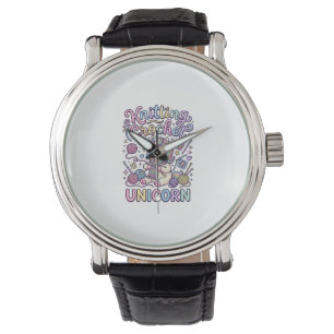 Unicorn Knitting Crochet Unicorn Charming White Ba Watch