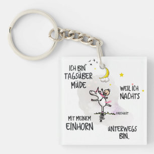 Unicorn - KnochiART Key Ring