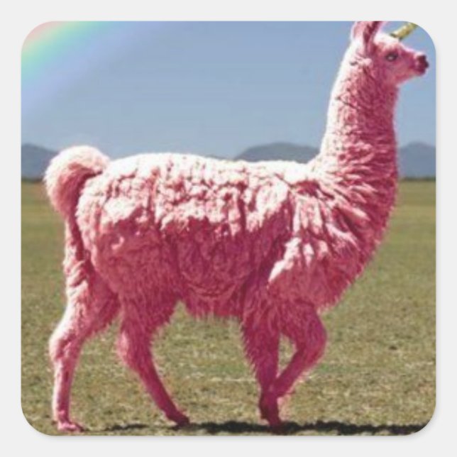 Unicorn-Lama Sticker (Front)