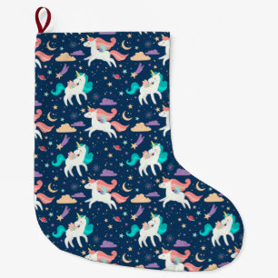 Unicorn Large Christmas Stocking
