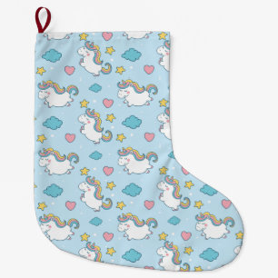 Unicorn Large Christmas Stocking