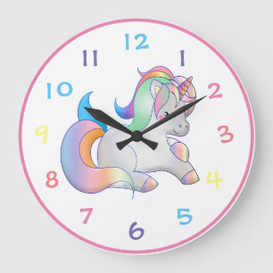 Unicorn Large Clock